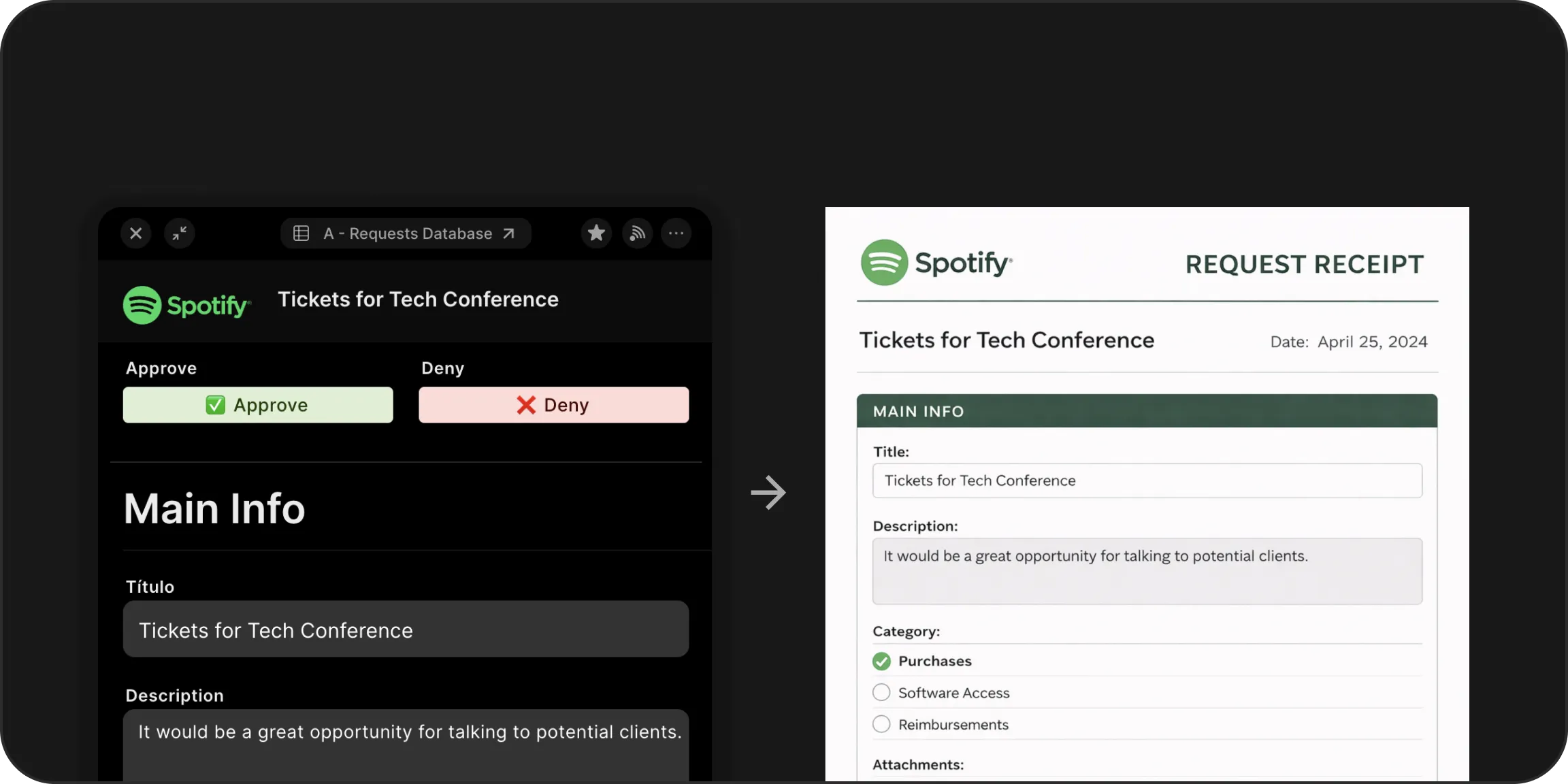 Gerar PDF a partir de envios