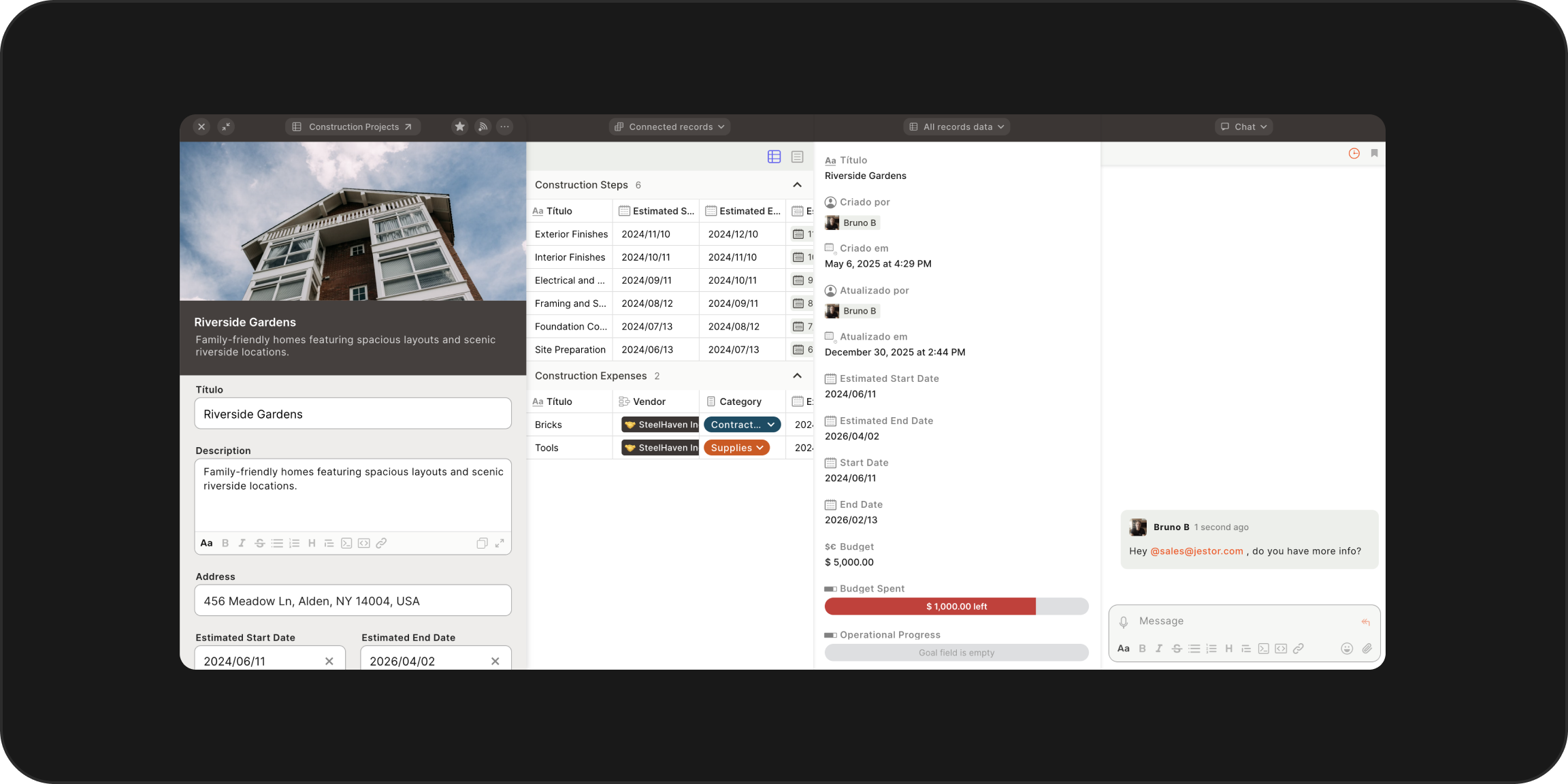 Múltiplas janelas simultâneas para ver tudo de uma vez