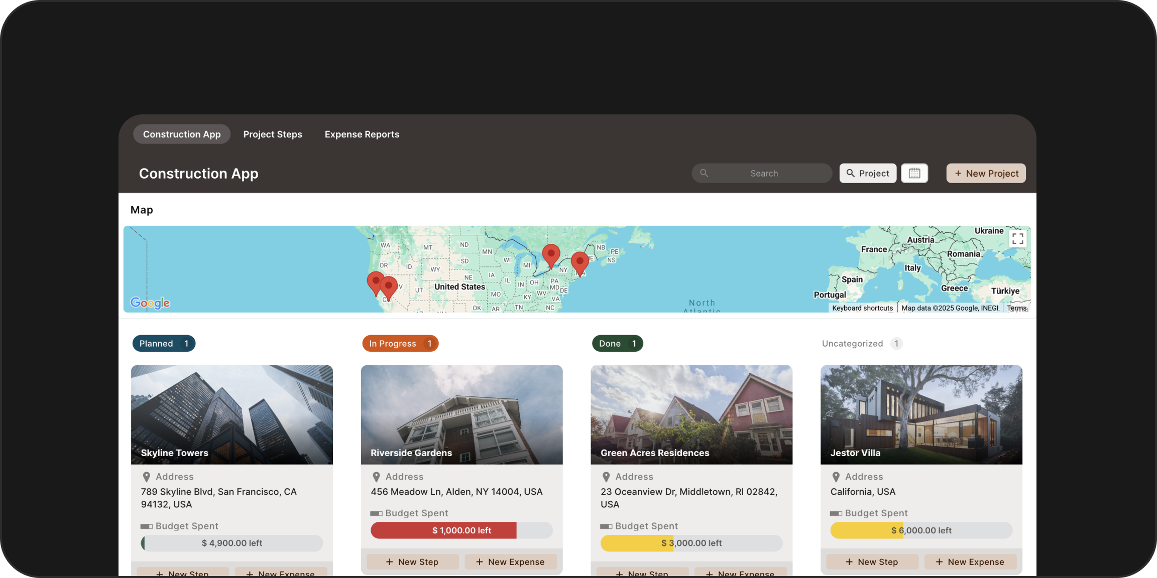 Visual boards powered by data